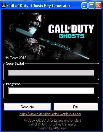 Call Of Duty Ghosts Key Generator Online